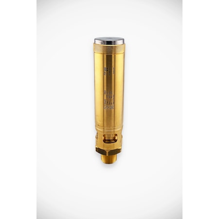 Goetze Kg High Performance PRV series 812, ASME certified, Brass, for gaseous media, 3/4 in. male NPT, 175PSI 812sGK-20-NPT-m/-20/-FKM 175 PSI